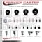 Service Caster 3'' Hard Rubber Swivel 3/4'' Expand Stem Caster Set 2 Total Lock Brakes, 4PK SCC-EXTTL20S314-HRS-2-S-2-34 - alternate 2